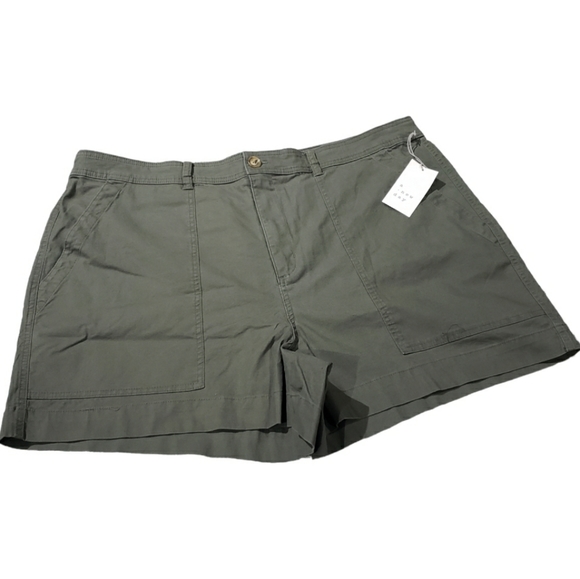 NWT WOMEN'S A NEW DAY PLUS SIZE HIGH RISE UTILITY SHORTS - Picture 9 of 11